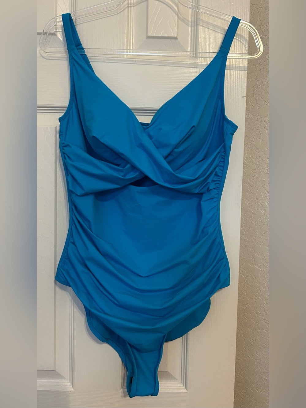 Shapellx Bright Aqua Blue One-Piece Swimsuit